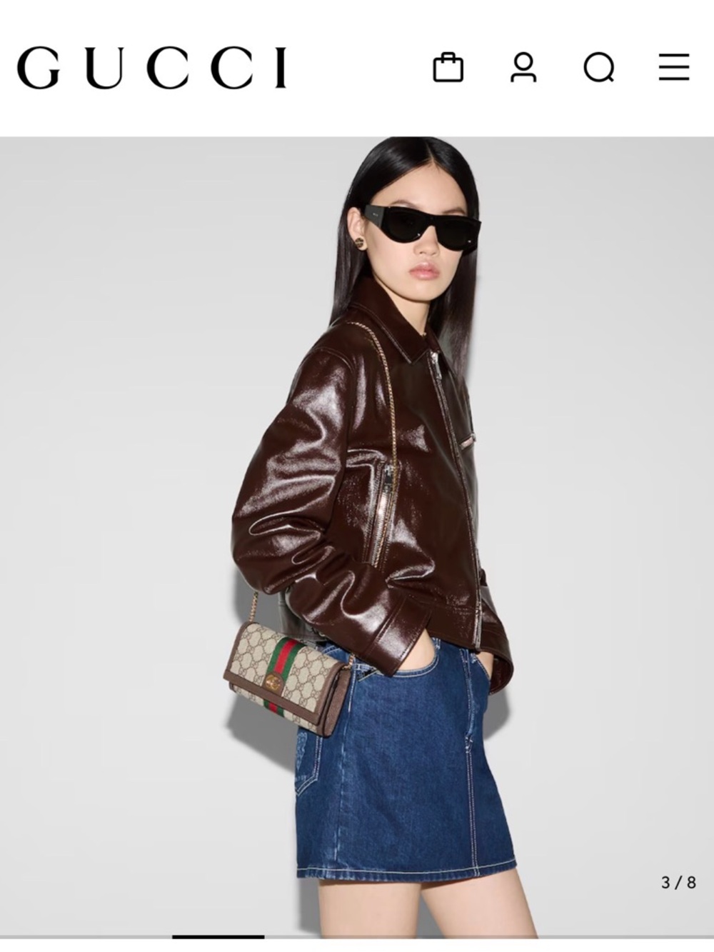 Gucci Ophidia GG Chain Wallet - Picture 2 of 6